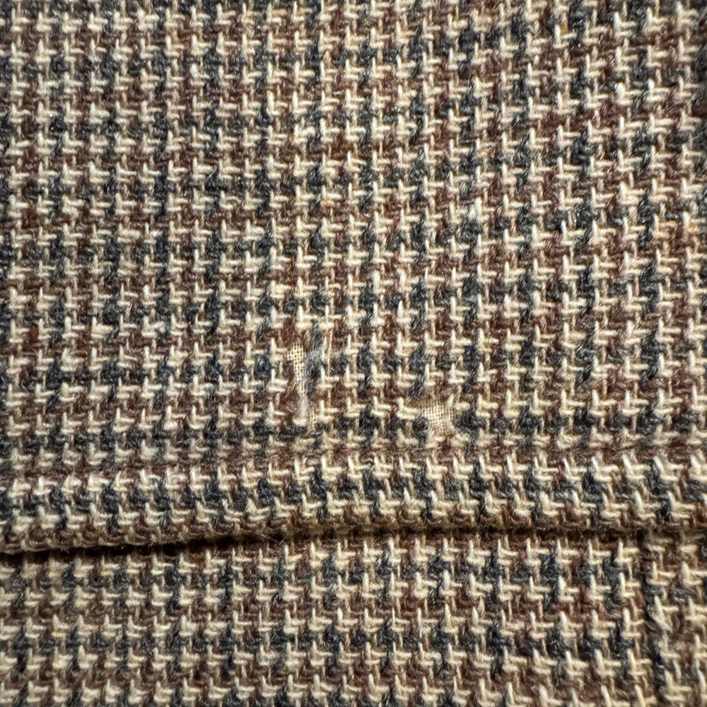 Brown Patterned Blazer With Button-Down Pockets - image 9